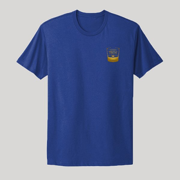 Gold Shot Glass Logo (Front) & Gold Wax Logo (Back) - Kenny Sharp - Kenny Sharp - Brown Liquor Music