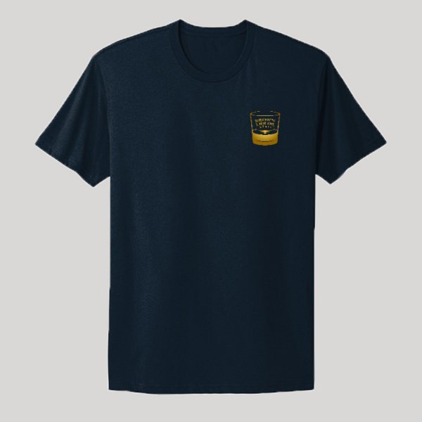 Gold Shot Glass Logo (Front) & Gold Wax Logo (Back) - Kenny Sharp - Kenny Sharp - Brown Liquor Music