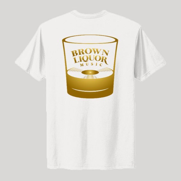 Gold Wax Seal Logo (Front) & Gold Shot Glass Logo (Back) - Kenny Sharp - Kenny Sharp - Brown Liquor Music