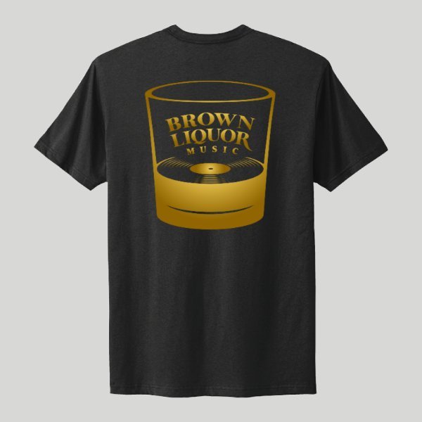 Gold Wax Seal Logo (Front) & Gold Shot Glass Logo (Back) - Kenny Sharp - Kenny Sharp - Brown Liquor Music