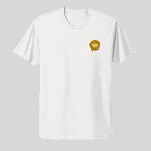Gold Wax Seal Logo (Front) & Gold Shot Glass Logo (Back) - Kenny Sharp - Kenny Sharp - Brown Liquor Music