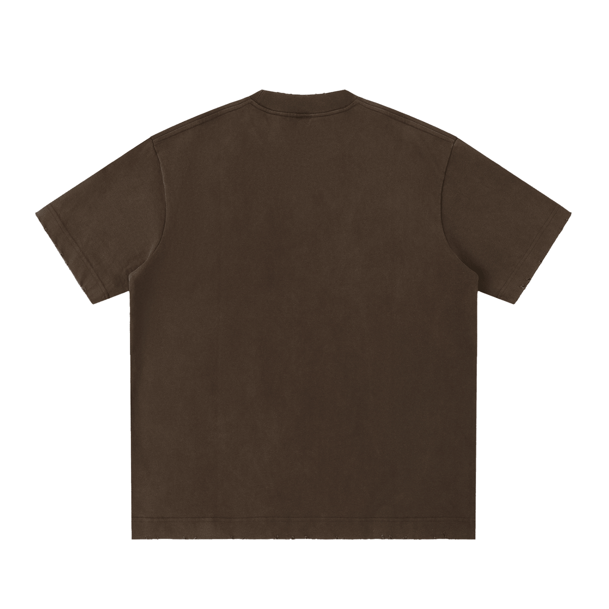 Heavyweight Vintage Washed Frayed T-Shirt - Kenny Sharp - Kenny Sharp - Brown Liquor Music