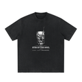 Heavyweight Vintage Washed Frayed T-Shirt - Kenny Sharp - Kenny Sharp - Brown Liquor Music