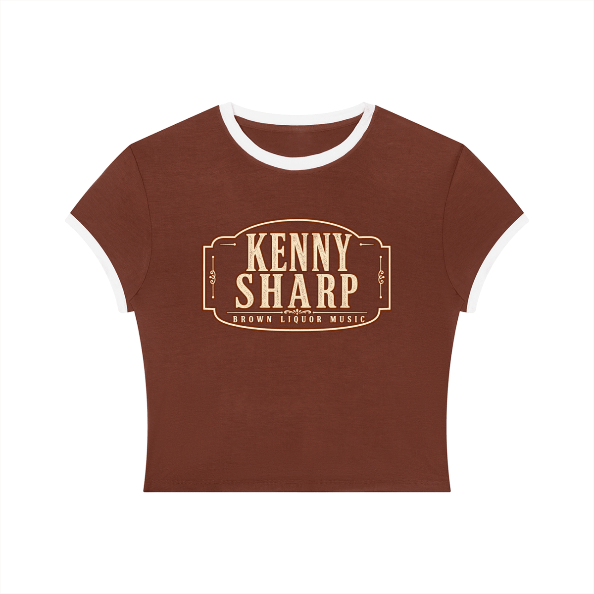 Kenny Sharp Women's Slim Color Block T-Shirt - Kenny Sharp - Kenny Sharp - Brown Liquor Music