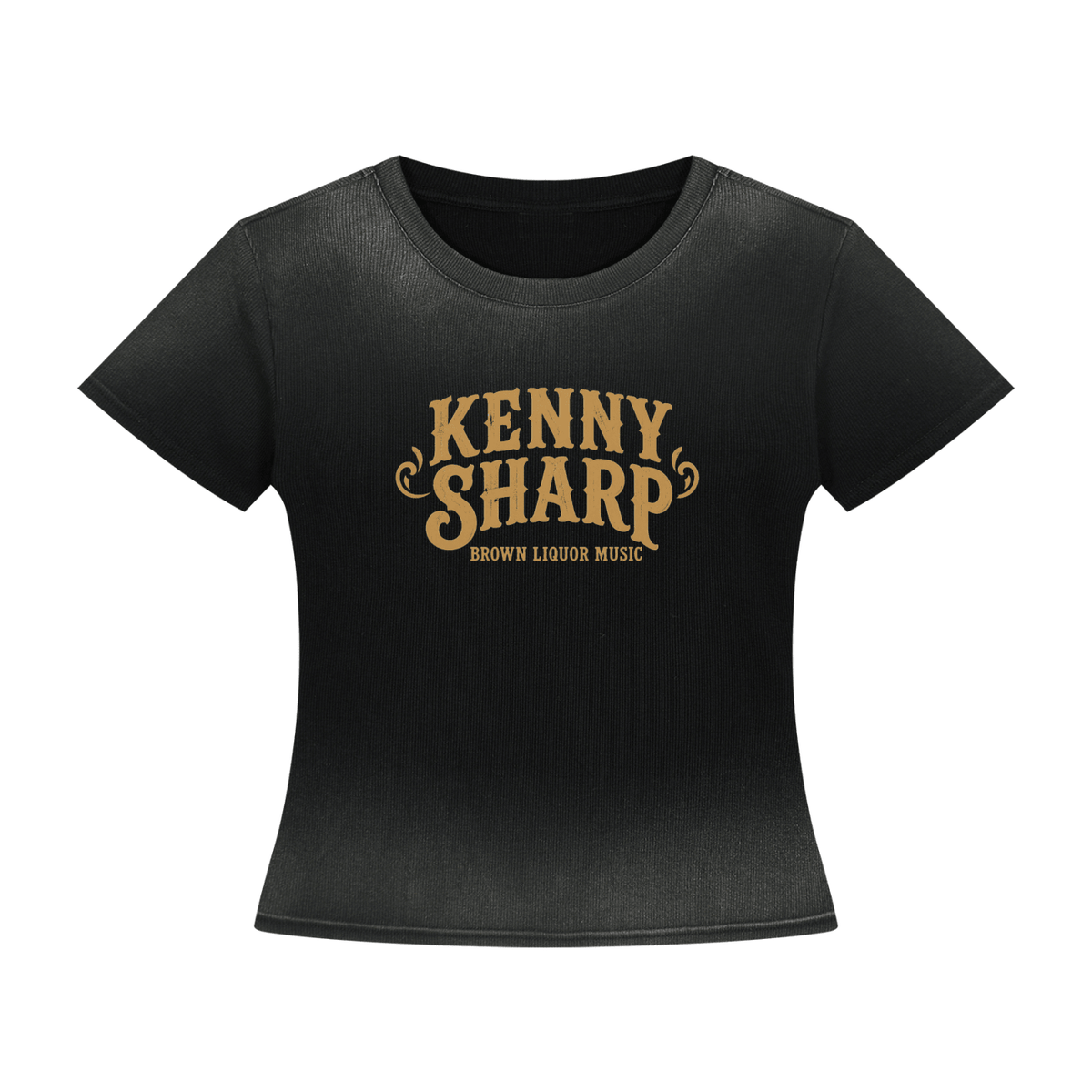 Kenny Sharp Women’s Sunfade Washed T-Shirt - Kenny Sharp - Kenny Sharp - Brown Liquor Music