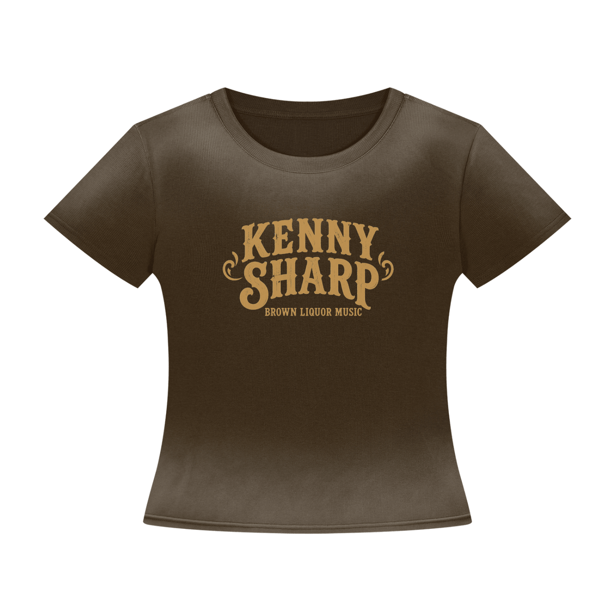 Kenny Sharp Women’s Sunfade Washed T-Shirt - Kenny Sharp - Kenny Sharp - Brown Liquor Music