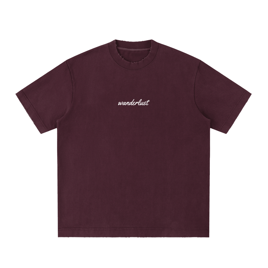 Wanderlust Brown Liquor Music Vintage Washed Frayed T-Shirt - Kenny Sharp - Kenny Sharp - Brown Liquor Music