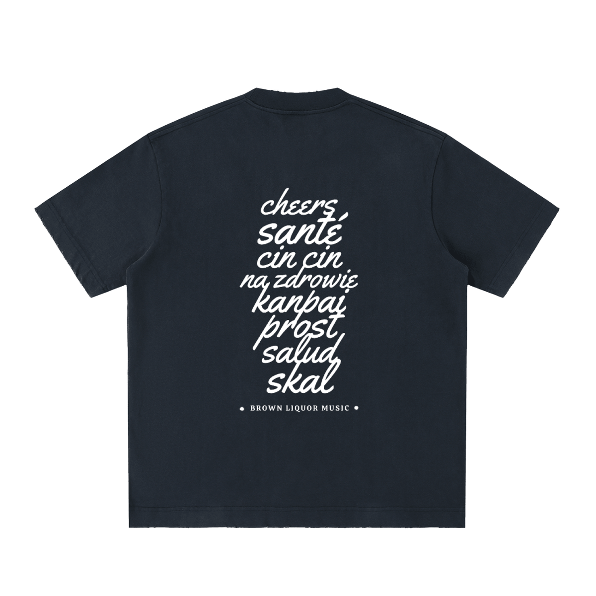 Wanderlust Brown Liquor Music Vintage Washed Frayed T-Shirt - Kenny Sharp - Kenny Sharp - Brown Liquor Music