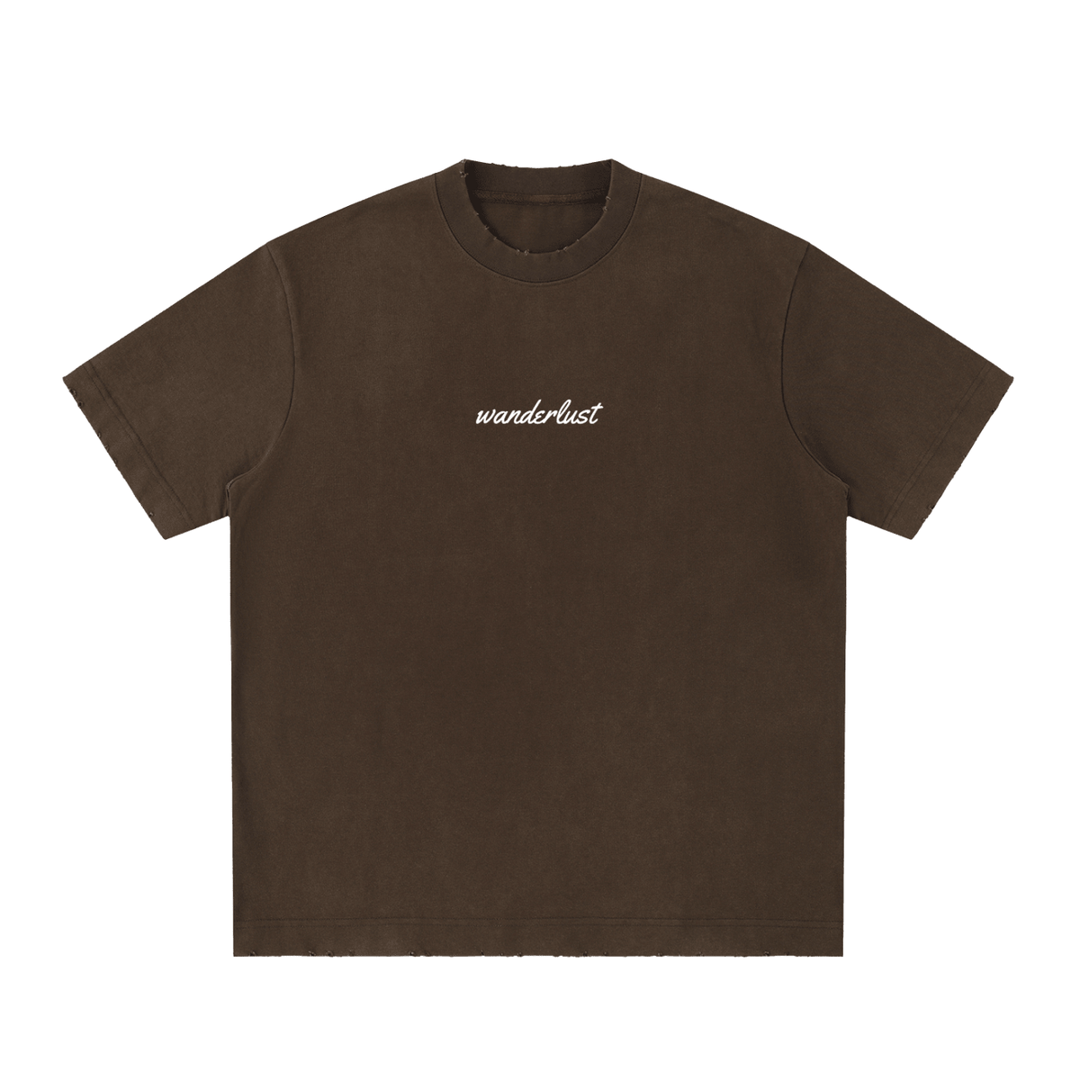 Wanderlust Brown Liquor Music Vintage Washed Frayed T-Shirt - Kenny Sharp - Kenny Sharp - Brown Liquor Music