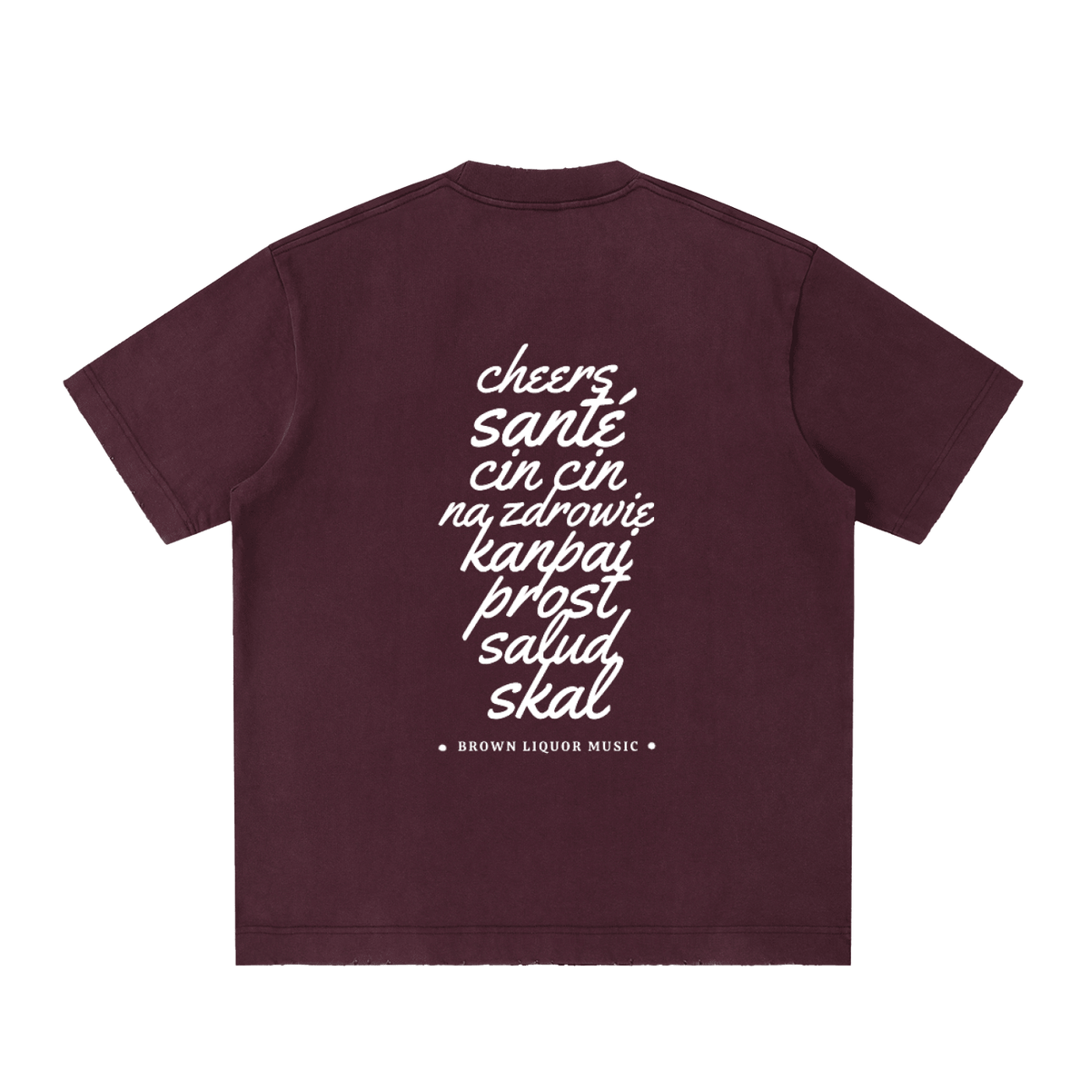 Wanderlust Brown Liquor Music Vintage Washed Frayed T-Shirt - Kenny Sharp - Kenny Sharp - Brown Liquor Music