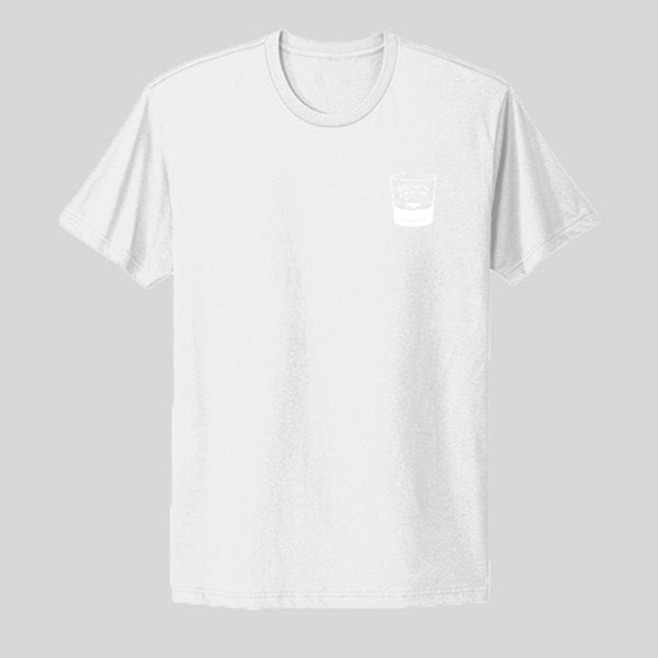 White Shot Glass Logo (Front) & White Wax Logo (Back) - Kenny Sharp - Kenny Sharp - Brown Liquor Music