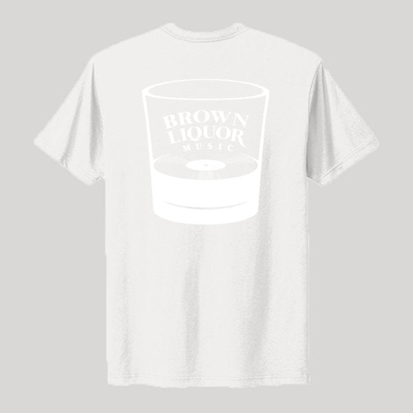 White Wax Logo (Front) & White Glass Logo (Back) - Kenny Sharp - Kenny Sharp - Brown Liquor Music